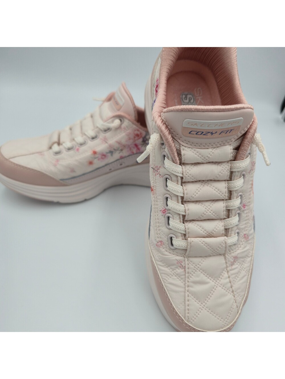 Skechers Gentle Bloom Hands Free Slip-Ins Pink Floral Womens 5.5